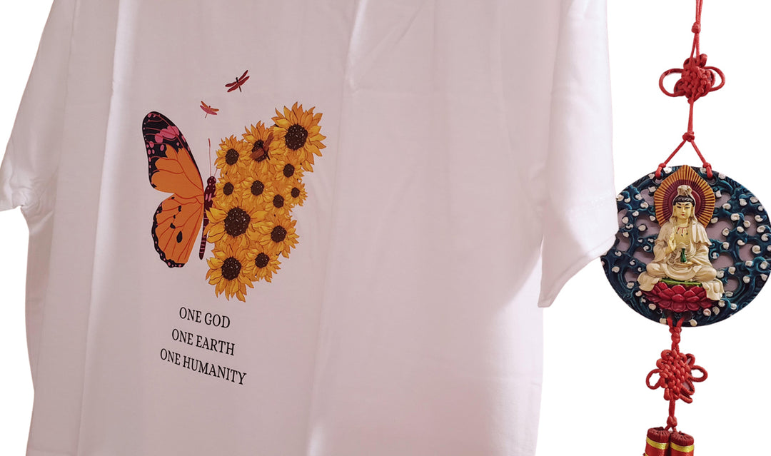 Daisy White Half Sleeve T-Shirt