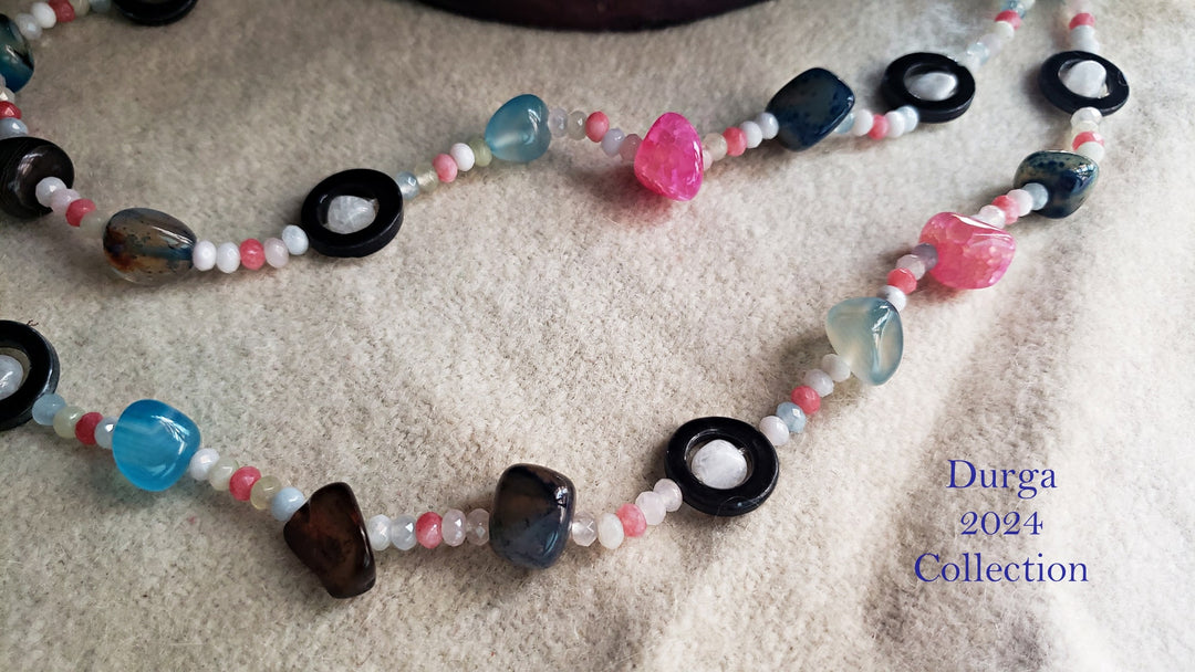 Multicolor Stone Long Necklace