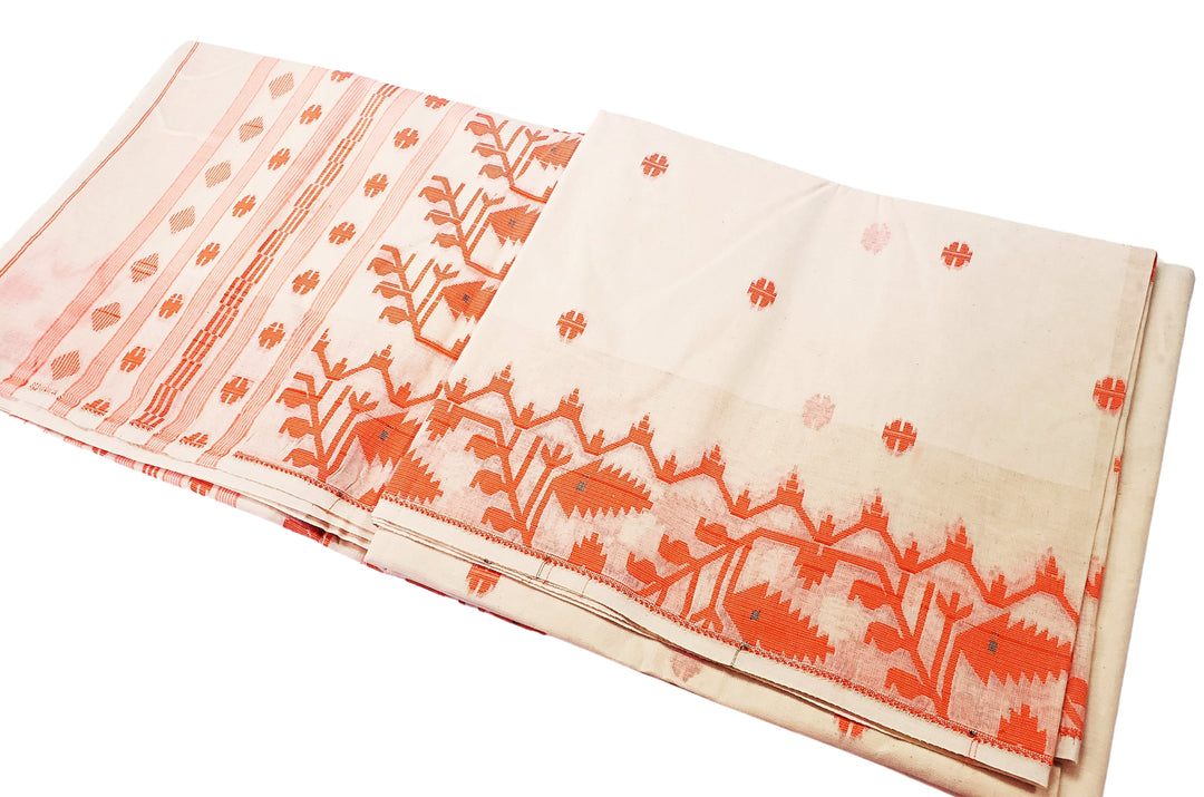 Pure Cotton Jamdani Saree