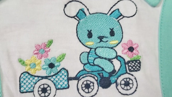 Bunny goes on a trip Baby Dress